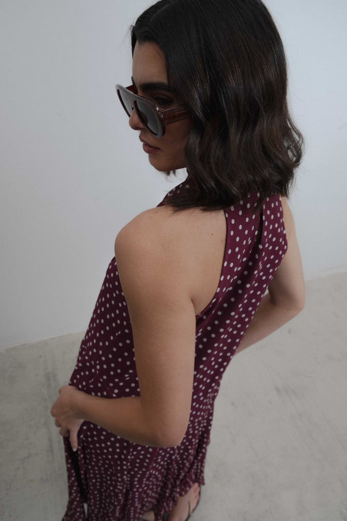 Vestido Amelia Granate