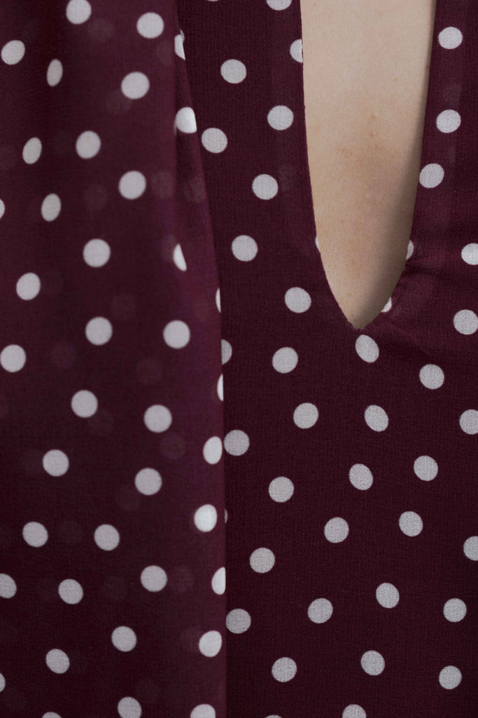 Vestido Amelia Granate