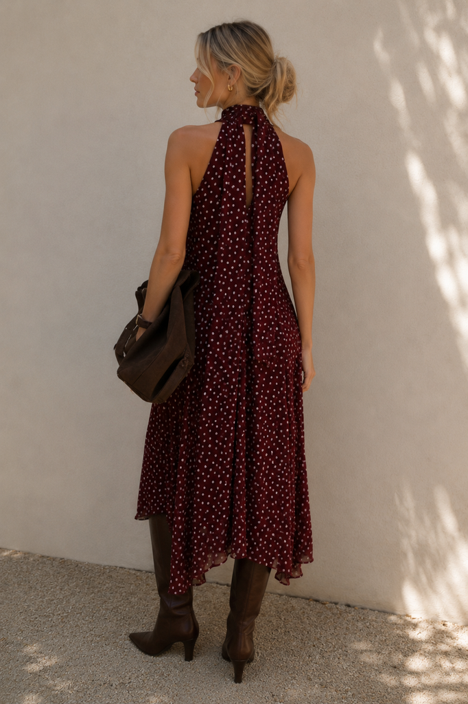 Vestido Amelia Granate