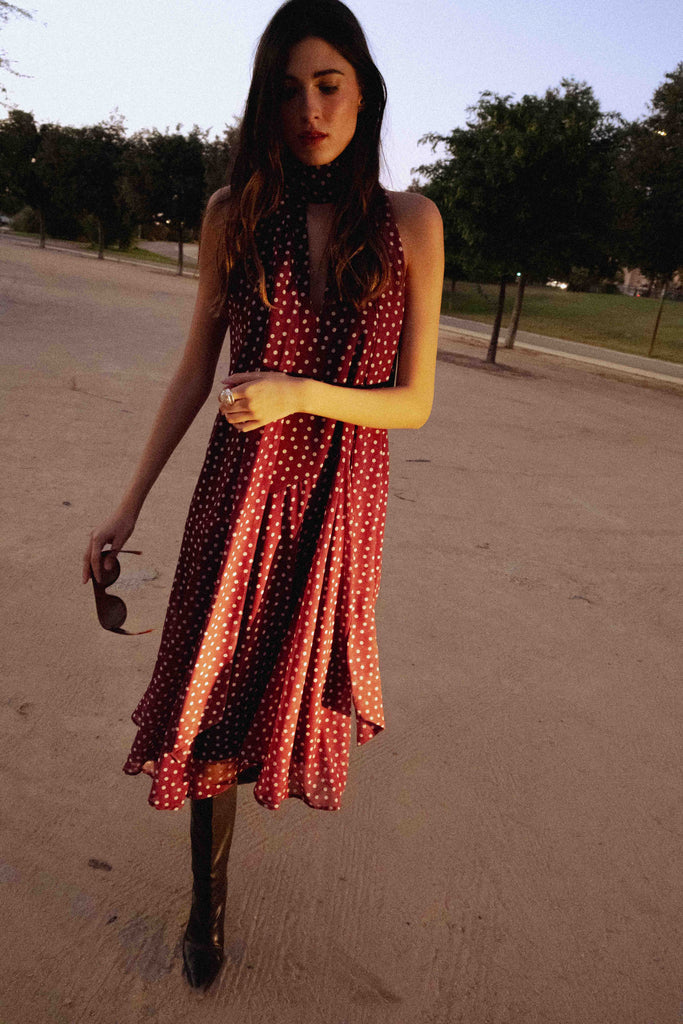 Vestido Amelia Granate
