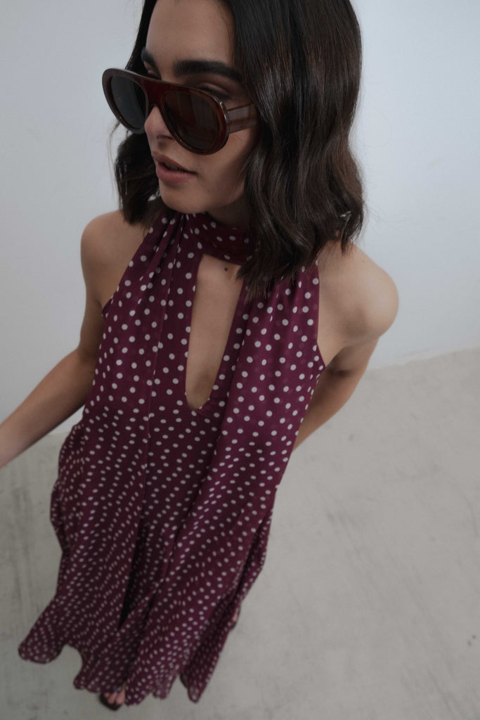 Vestido Amelia Granate